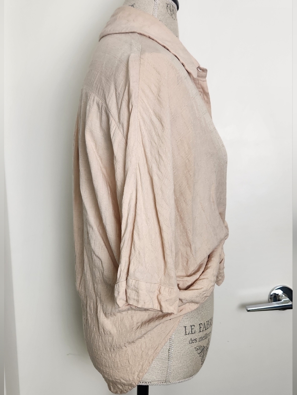 Vintage Beige Buttonup Safari Shirt - Picture 3 of 16